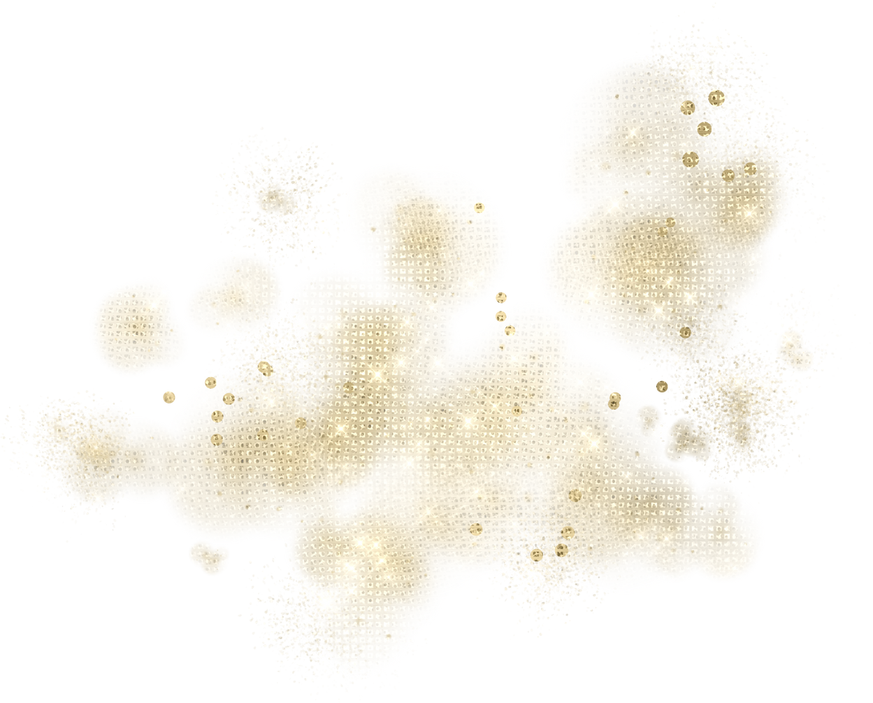 Gold Glitter Sparkle Stars Overlay PNG Clip Art