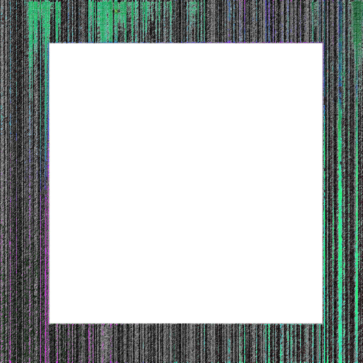 Abstract transparent glitch art texture element.