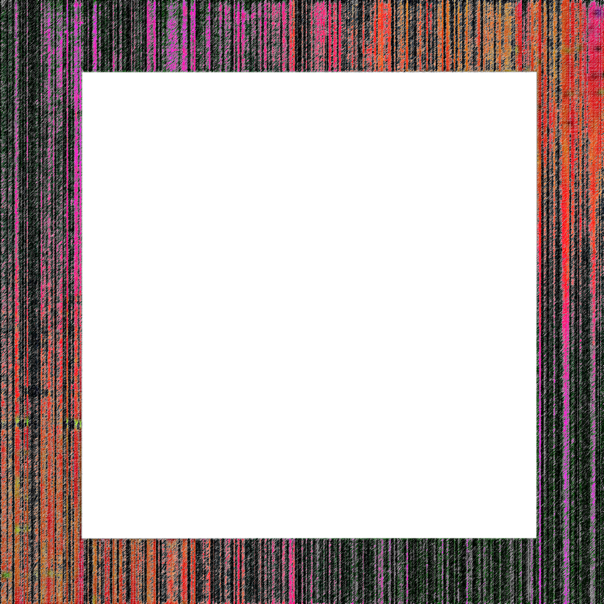 Abstract transparent glitch art texture element.